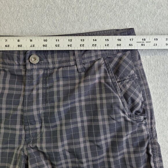 Lululemon Shorts Mens 36 Gray Plaid Kahuna Beach Skateboard Athleisure Resort - Picture 9 of 15